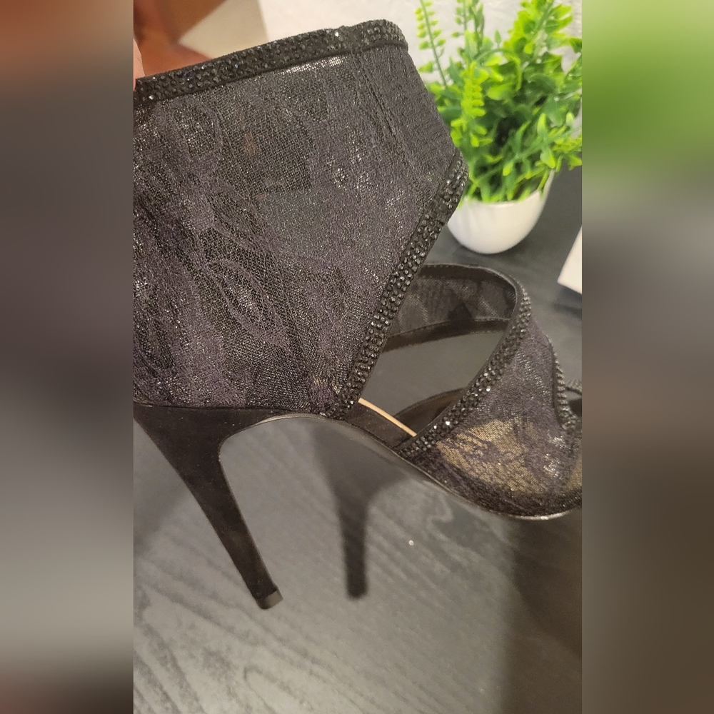 Jessica Simpson Black Lace Heels - Picture 5 of 7